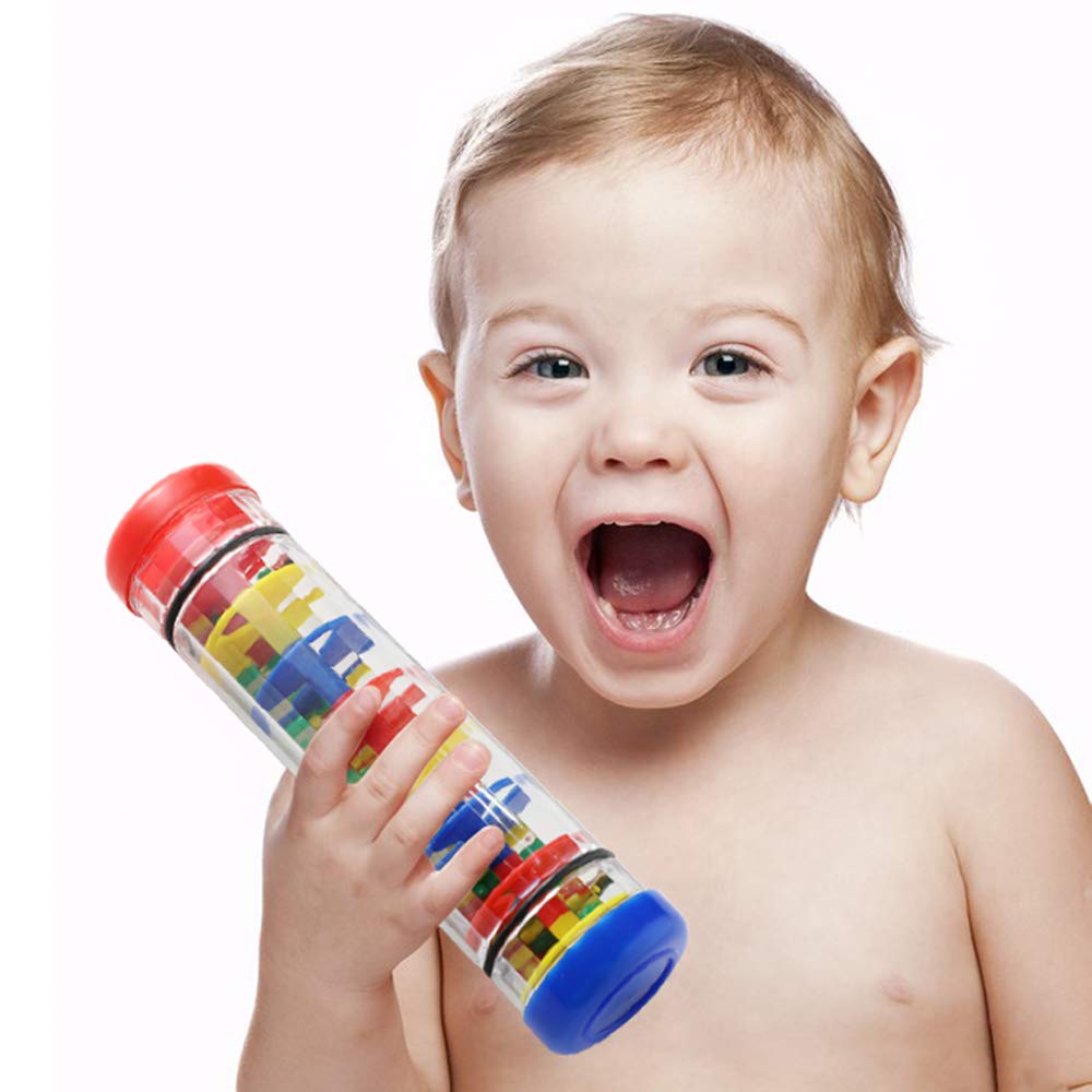Ubblove Rainmaker 8-Inch Mini Rainstick Toy for Babies – Colorful Shaker