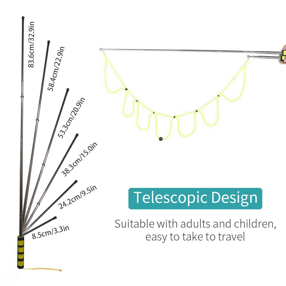 Ubitree 2-Pack Giant Bubble Wands – Telescopic Stainless Steel Bubble Blowers for Kids & Adults