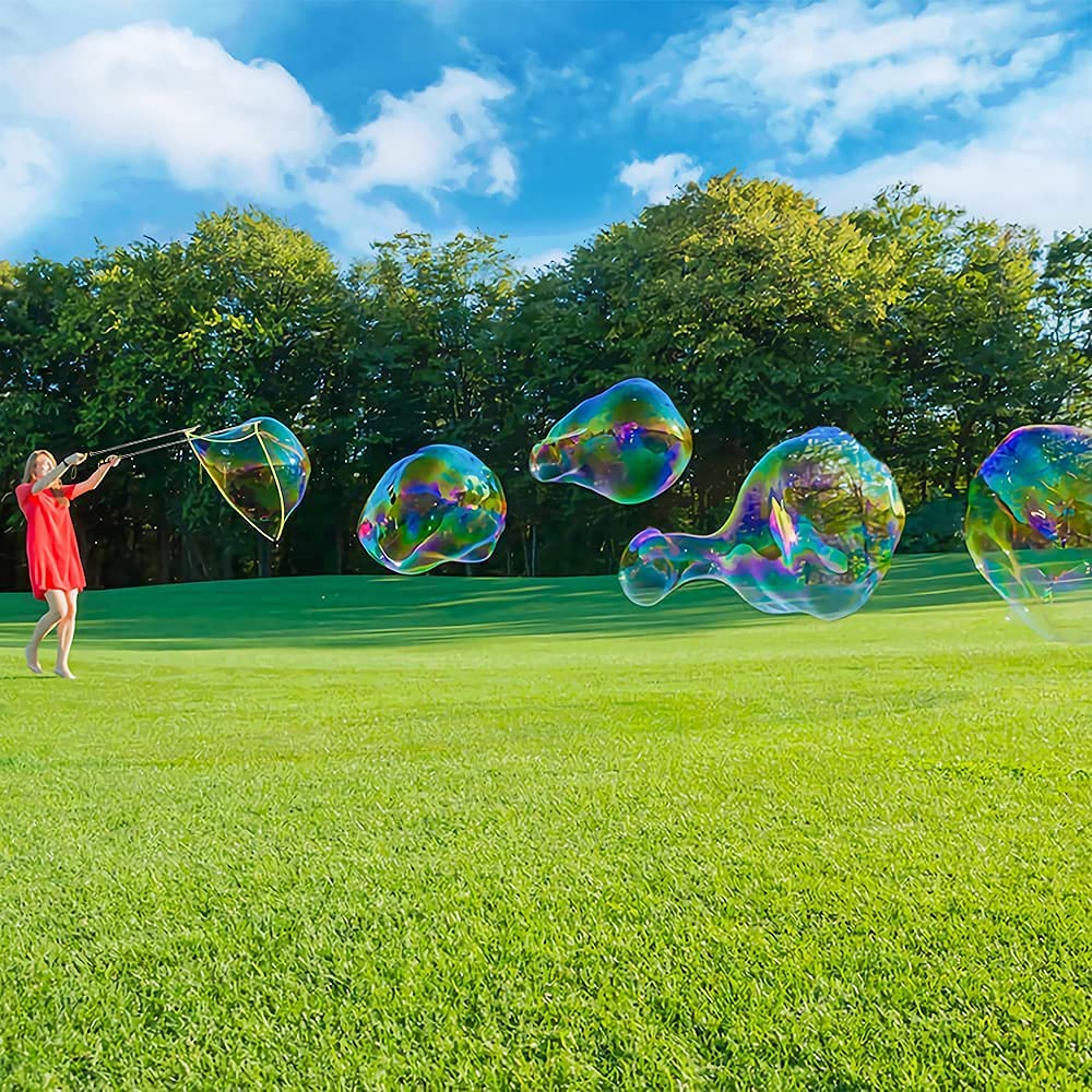 Ubitree 2-Pack Giant Bubble Wands – Telescopic Stainless Steel Bubble Blowers for Kids & Adults