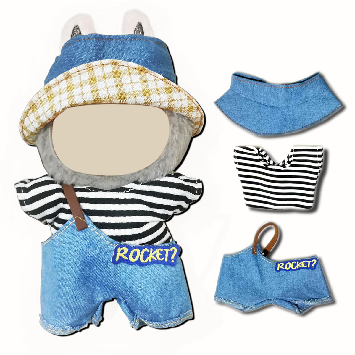 UCAI 17cm Doll Clothes Set – Labubu Dress-Up Outfit for 17cm Dolls