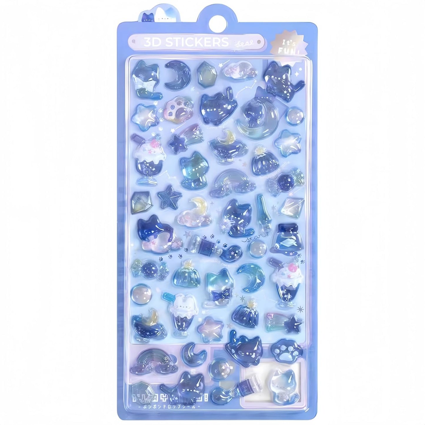 Uchyius 3D Puffy Stickers - Kawaii Resin Decor for Phone Case & Notebook (Style-7)