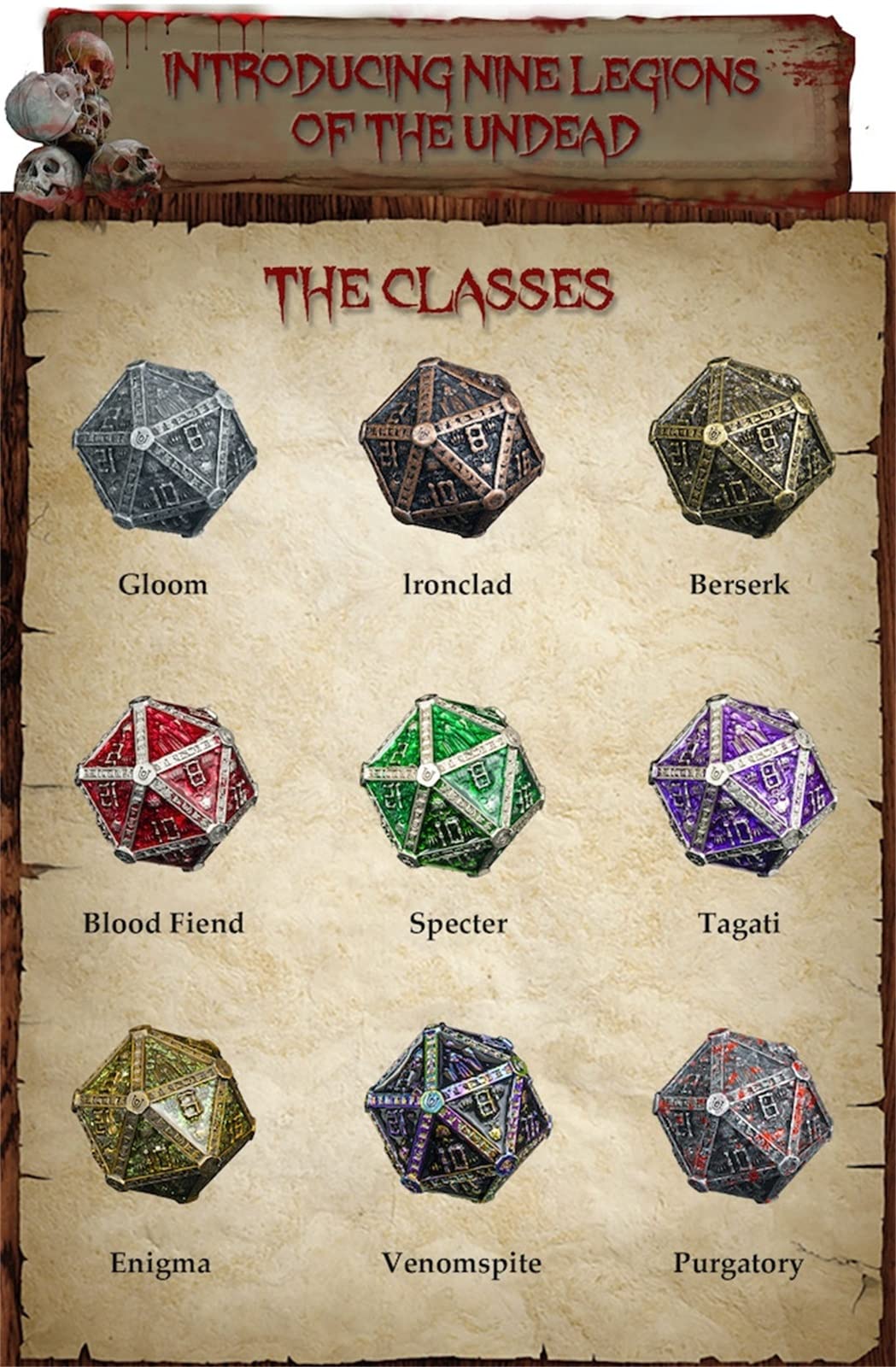 UD UNIQUE DICE – DND Metal Dice Set (7-Piece) in Gift Box