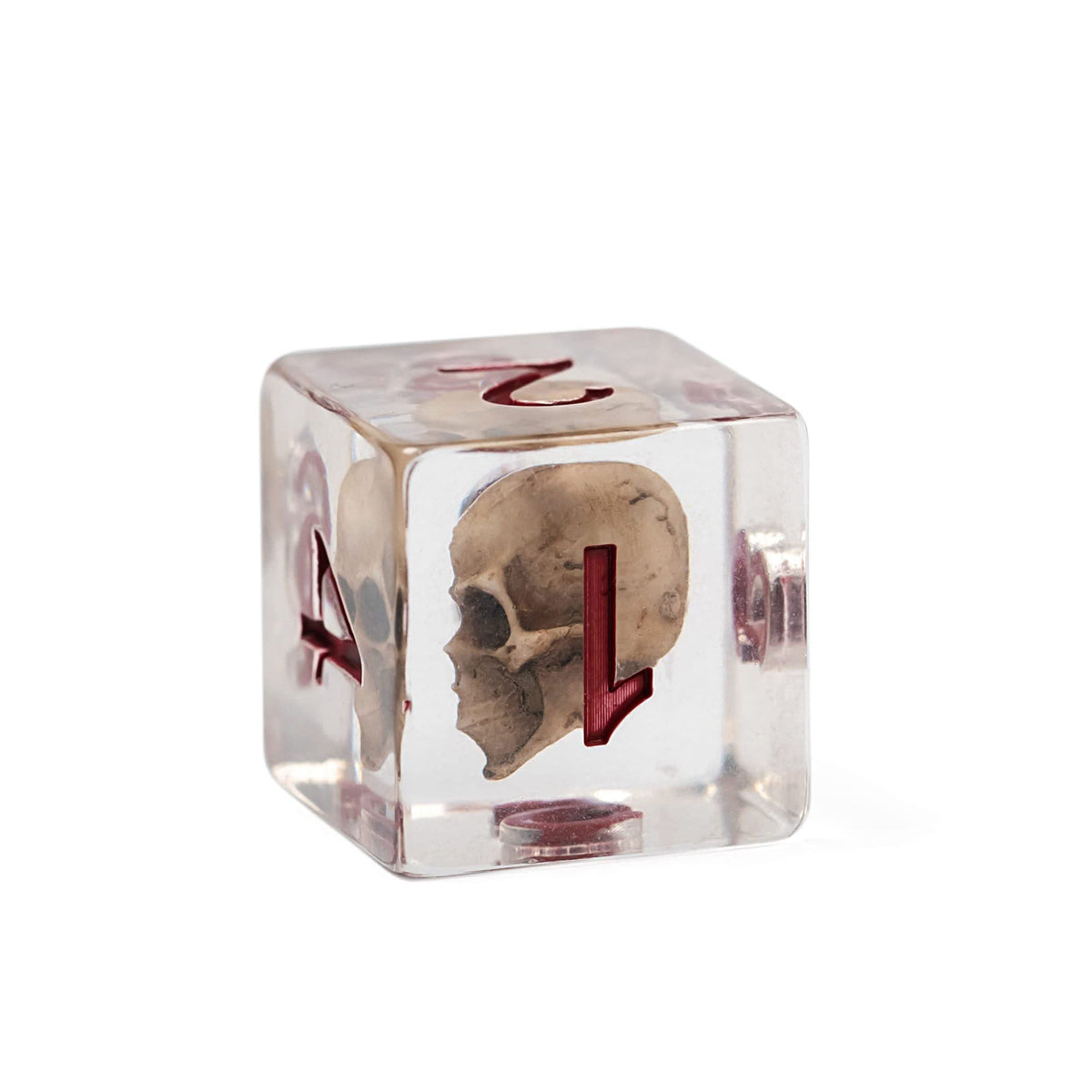 UDIXI Skull DND Dice Set – Resin RPG Dice with Storage Pouch