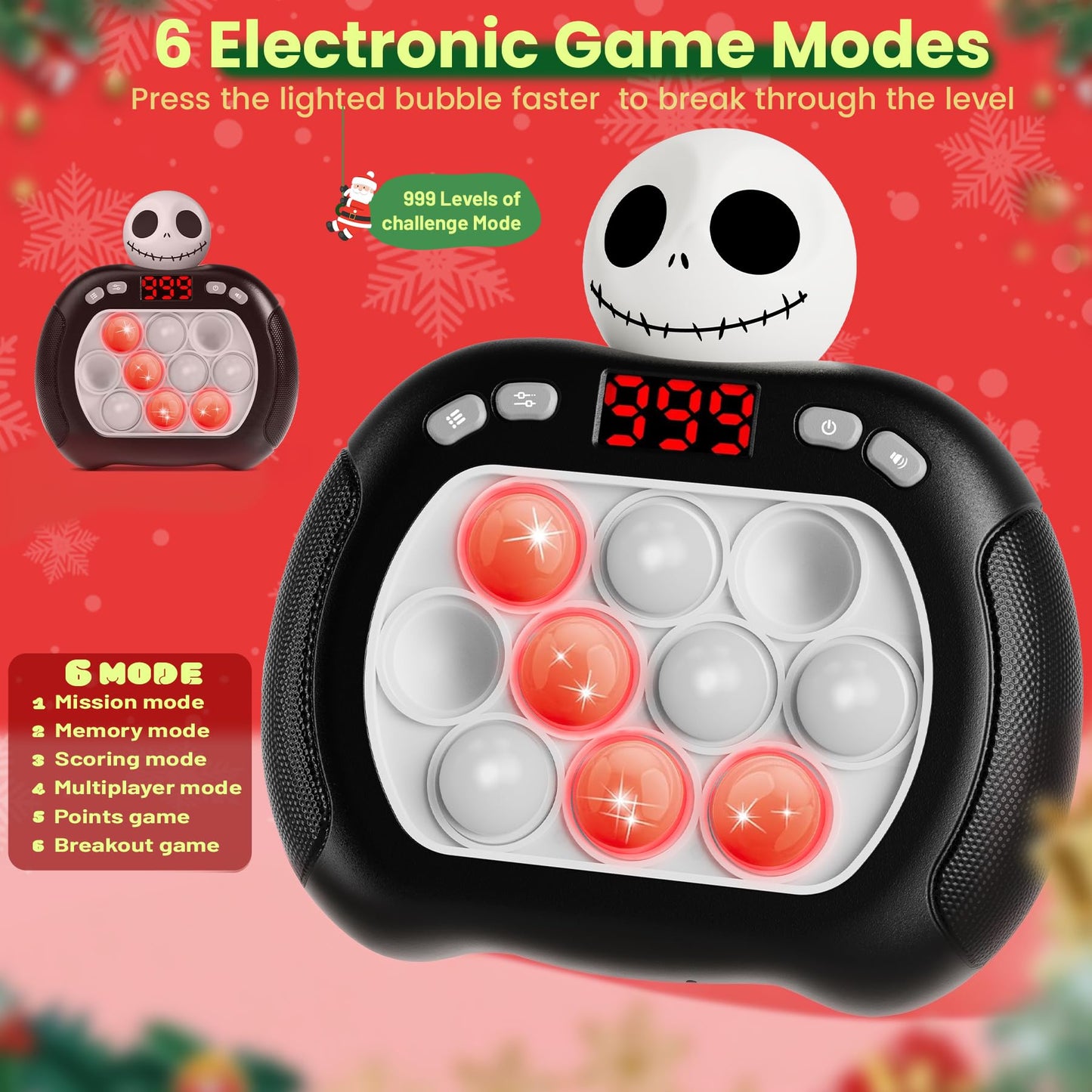 Ueghz Valentines Pop Game Light Up Fidget Toy – Portable Fun for Kids & Teens