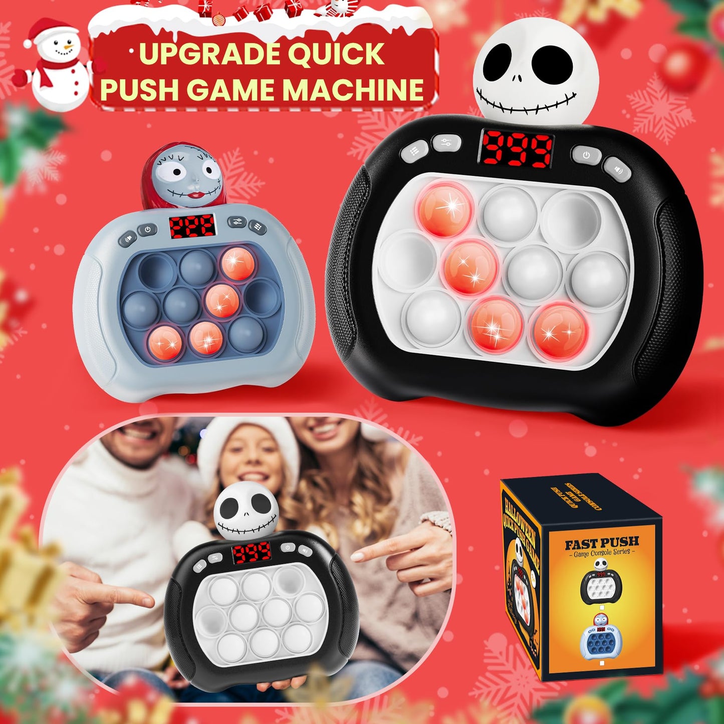 Ueghz Valentines Pop Game Light Up Fidget Toy – Portable Fun for Kids & Teens