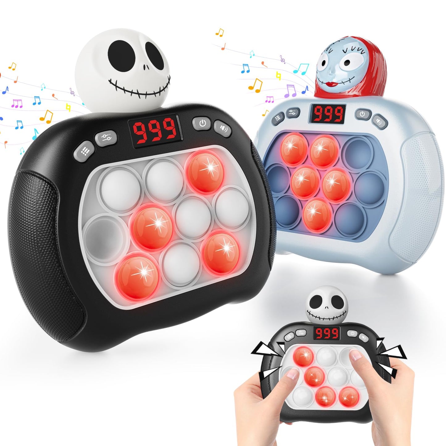 Ueghz Valentines Pop Game Light Up Fidget Toy – Portable Fun for Kids & Teens