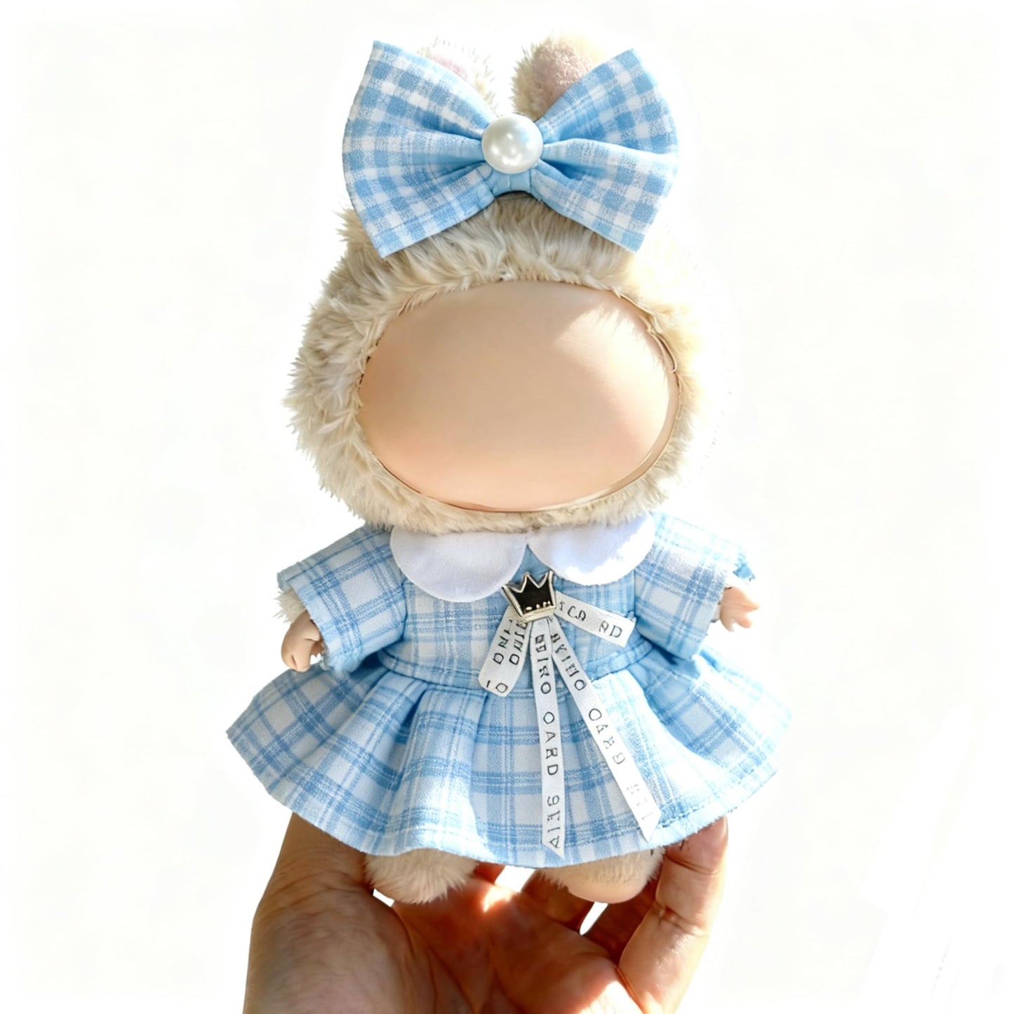Ueuo Labubu 17cm Doll Dress Set – Outfit & Hairpin (Style R)