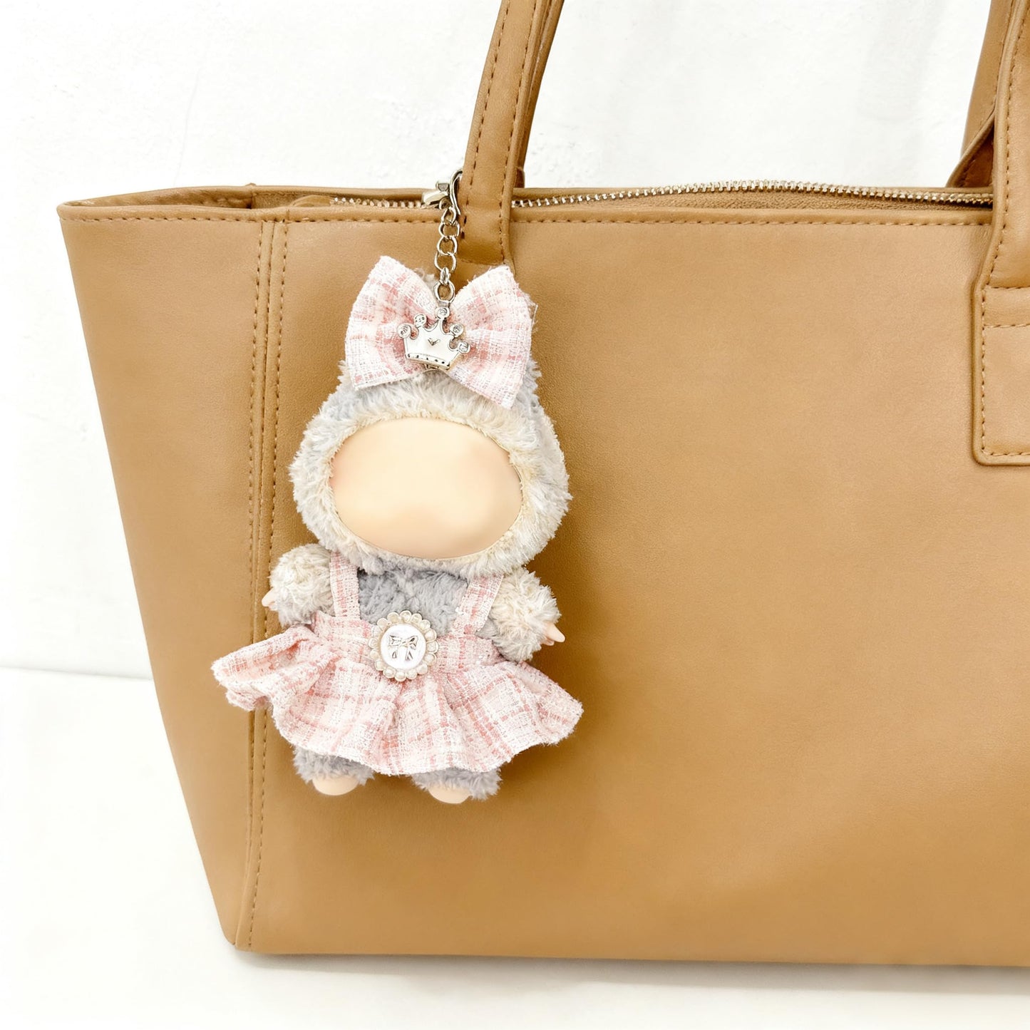 Ueuo Labubu 17cm Doll Clothes Set – Style D Dress & Hairpin for LABUBU