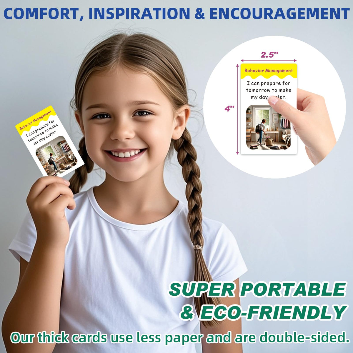 Uflognirz ADHD Tools for Kids (Ages 5-12) - 50 Regulation & Coping Cards