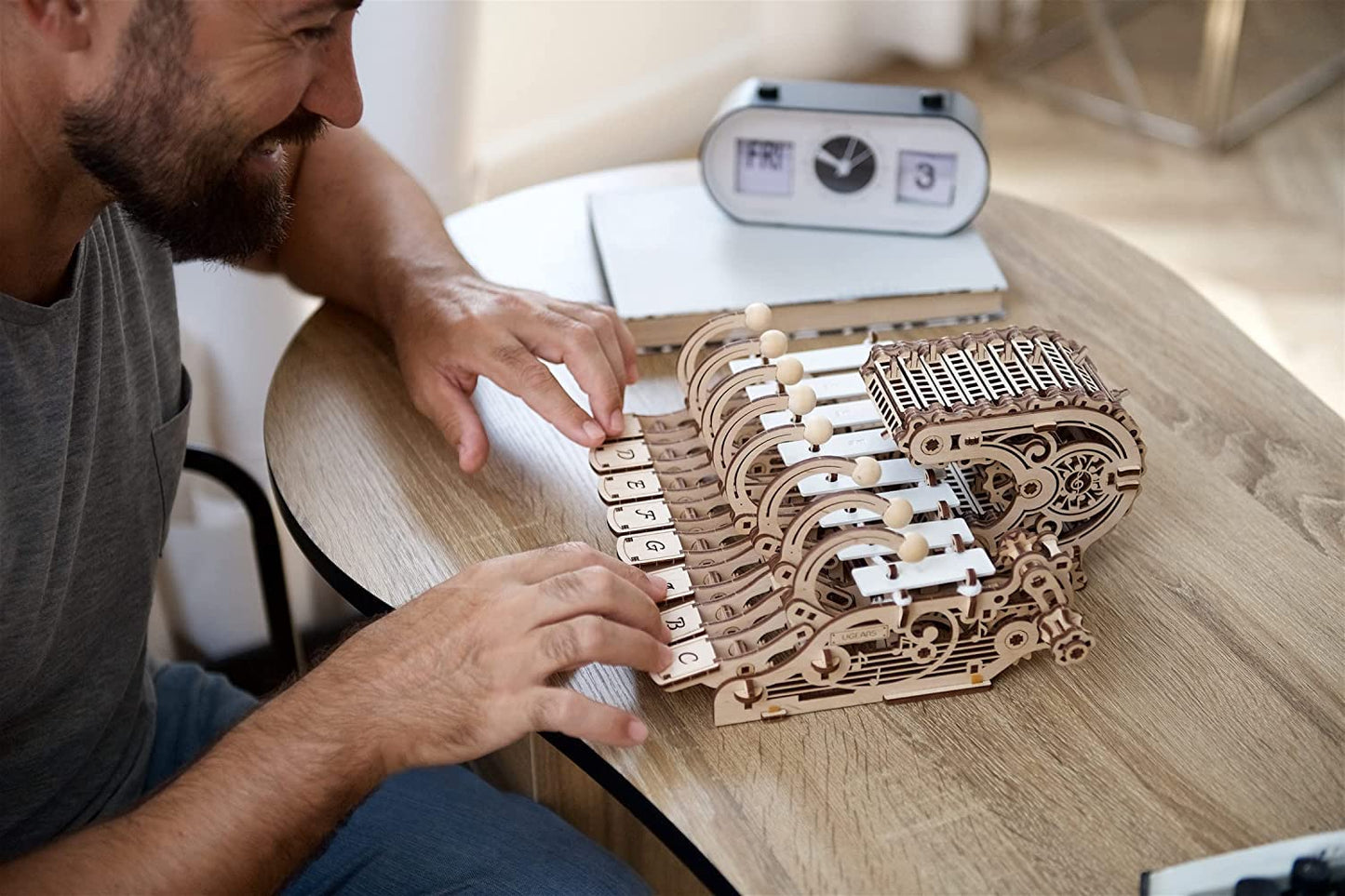 UGEARS Celesta 3D Mechanical Puzzle – Wooden Musical Model Kit