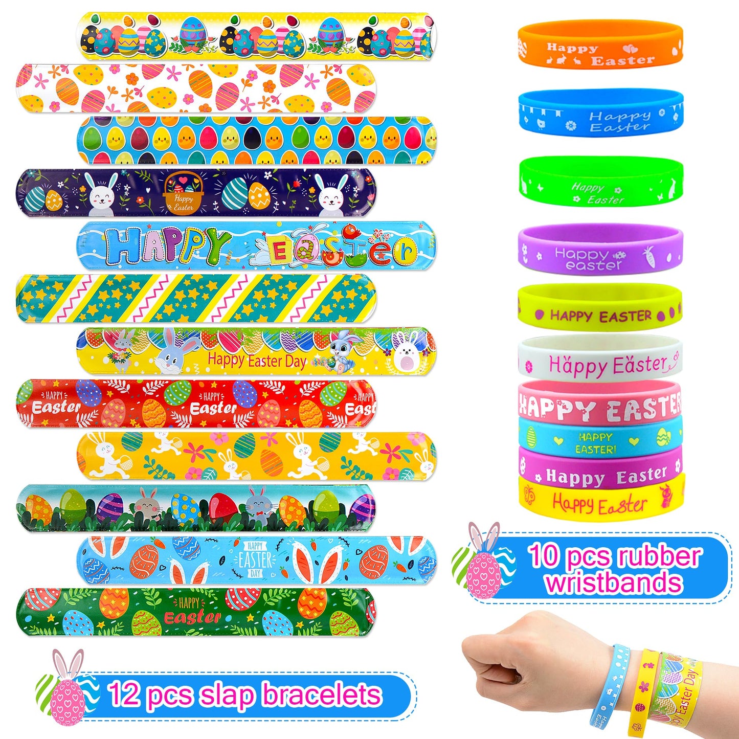 U-Goforst 100 Pack Easter Egg Fillers – Kids’ Party Favors & Egg Hunt Toys