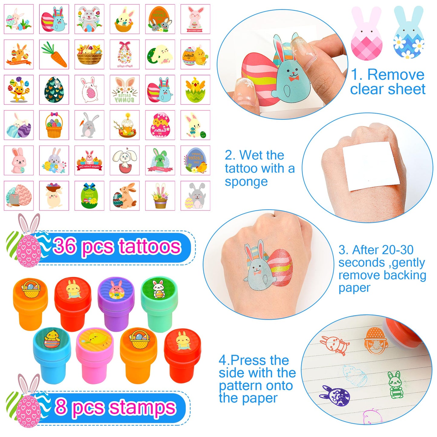 U-Goforst 100 Pack Easter Egg Fillers – Kids’ Party Favors & Egg Hunt Toys