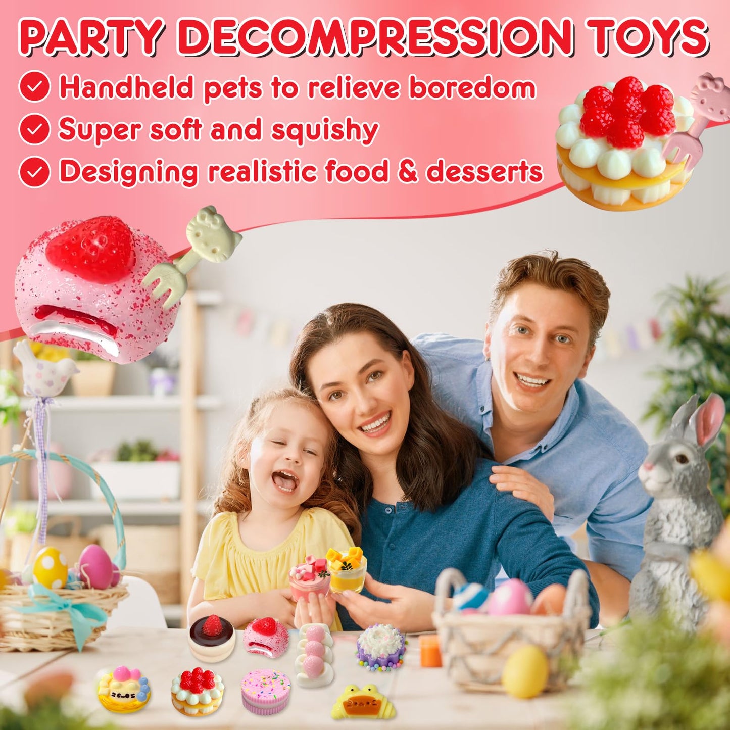 UGRASEA Taba Squishy 10Pack – Ultra-Realistic Dessert Toys for Sensory Fun & Stress Relief