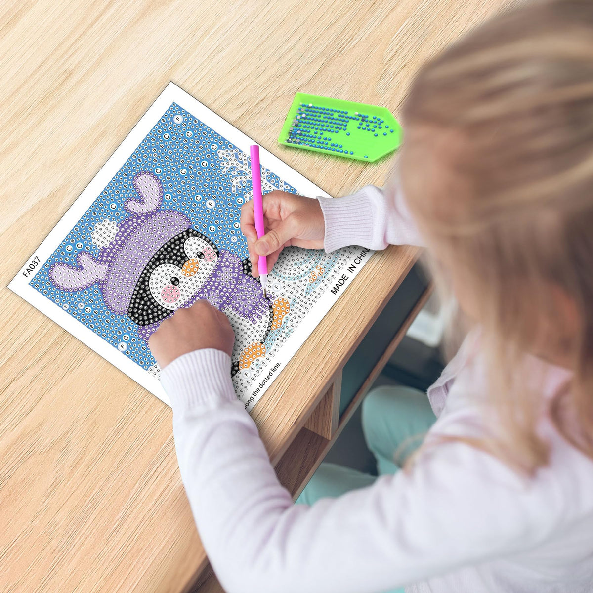 UiSdfuy Diamond Art Kits for Kids – 4-Pack Diamond Painting 6x6 (Penguin, Crocodile, Frog)