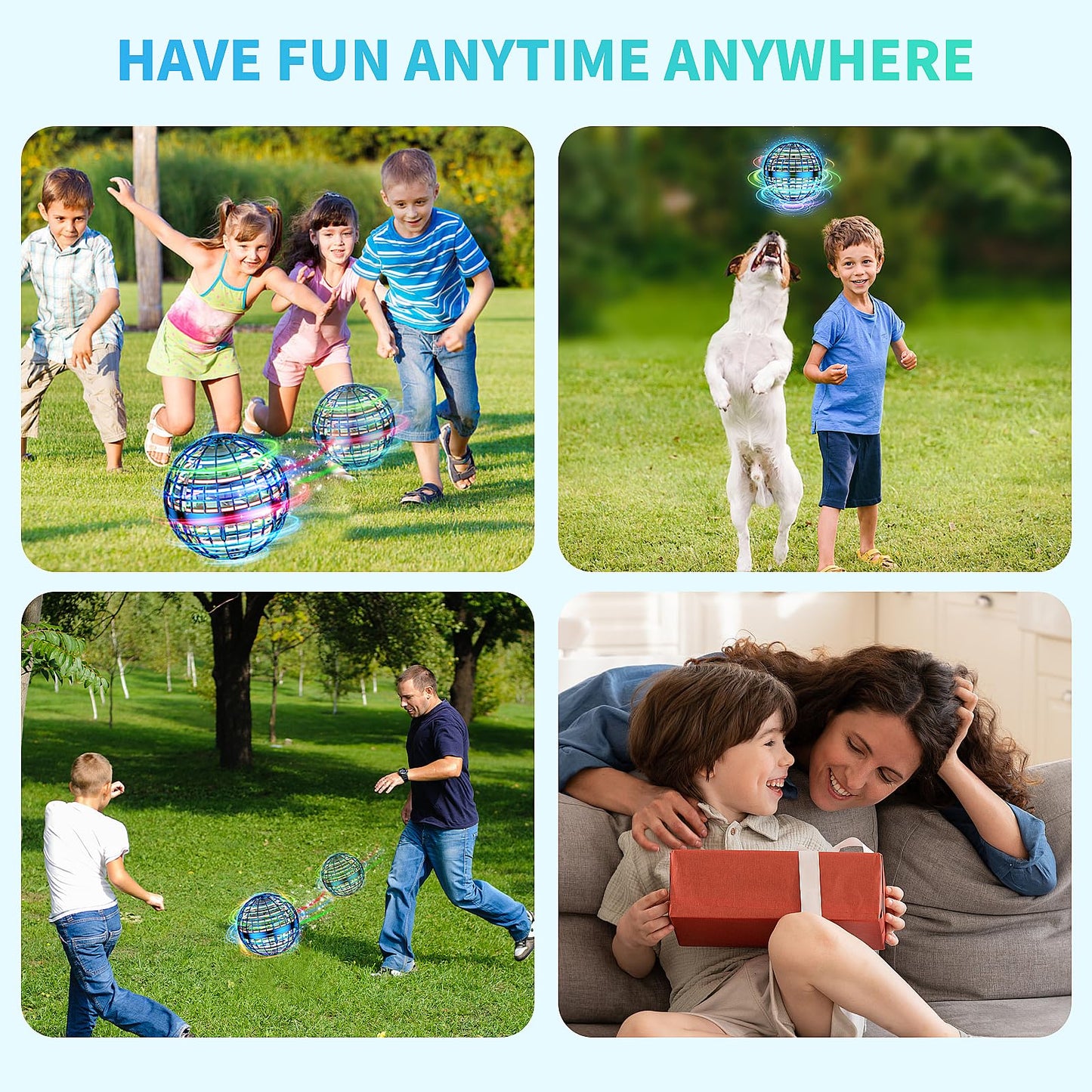 Uladis 2025 AI Flying Orb Ball – Galaxy Boomerang Hover Drone for Kids & Teens
