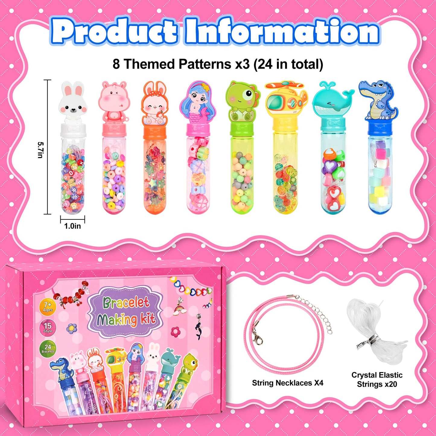 Ulema 24Pack Bracelet Kit – DIY Jewelry Making & Party Favors Gift Box