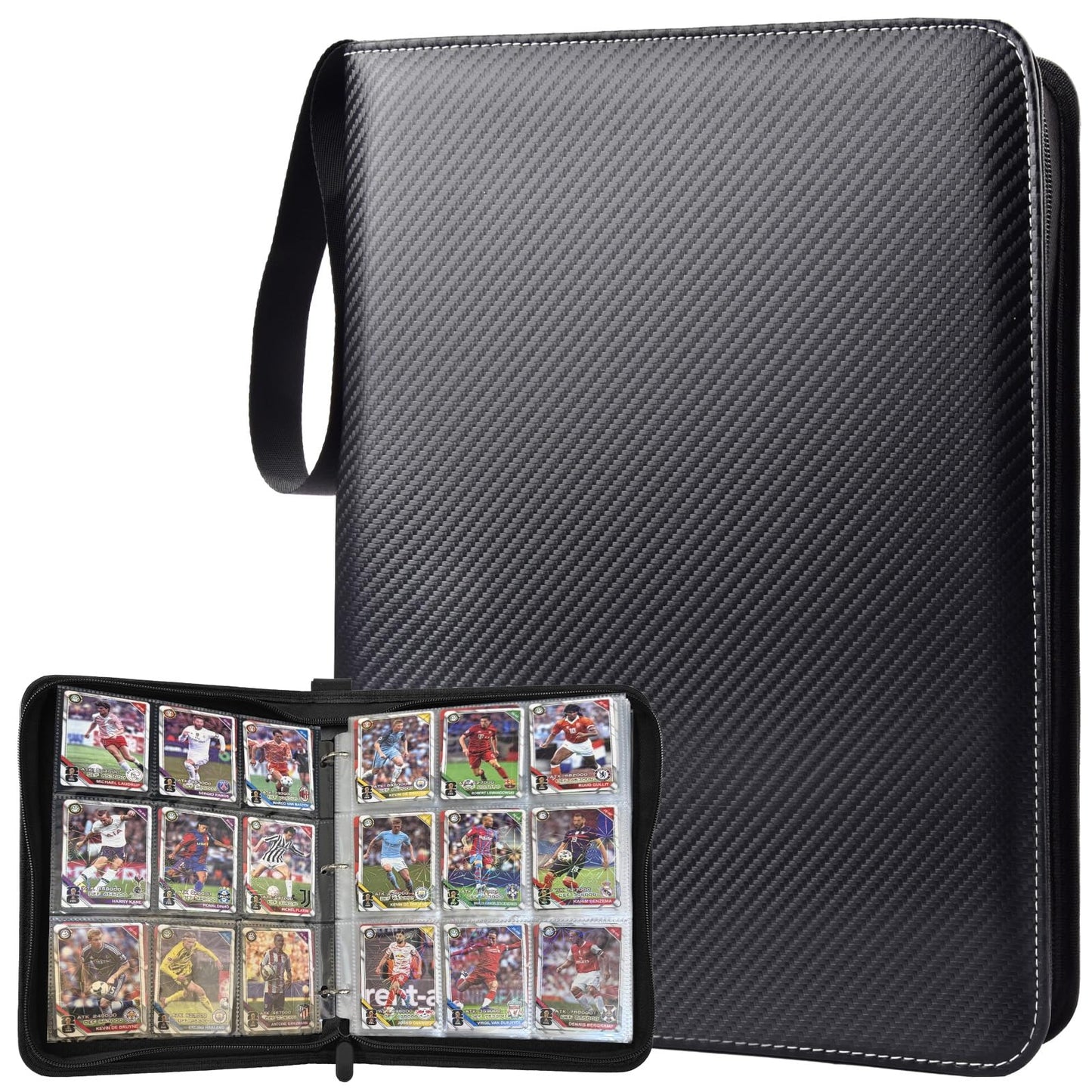 ULLTOON Portable 9-Pocket Card Binder | Holds 1080 Cards with 60 Removable Sleeves