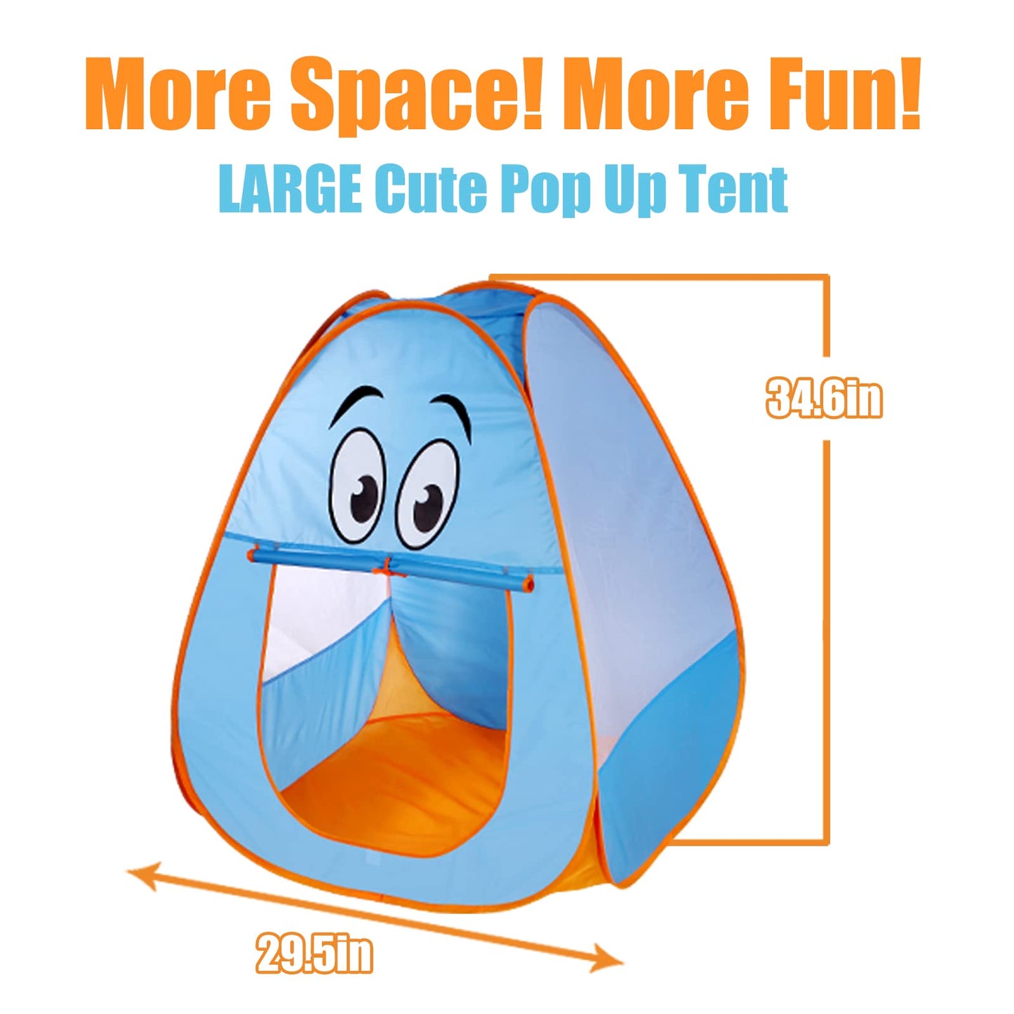 ULOVEME Kids Camping Set for 2 Toddlers — Pop-Up Tent & 34-Piece Playset