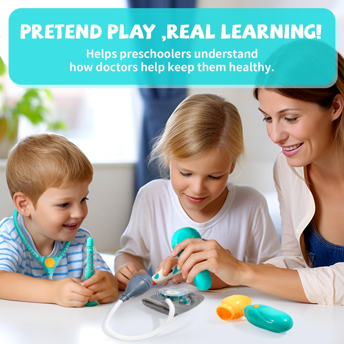ULOVEME Doctor Kit for Toddlers 3-5 – Pretend Play Medical Set