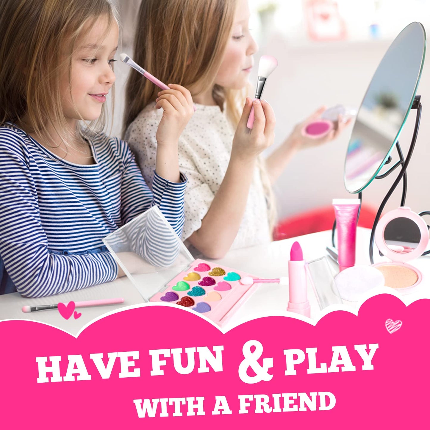ULOVEME Kids Real Makeup Kit – Non-Toxic, Washable Unicorn Toy Gift (Sparkle Umicorn)