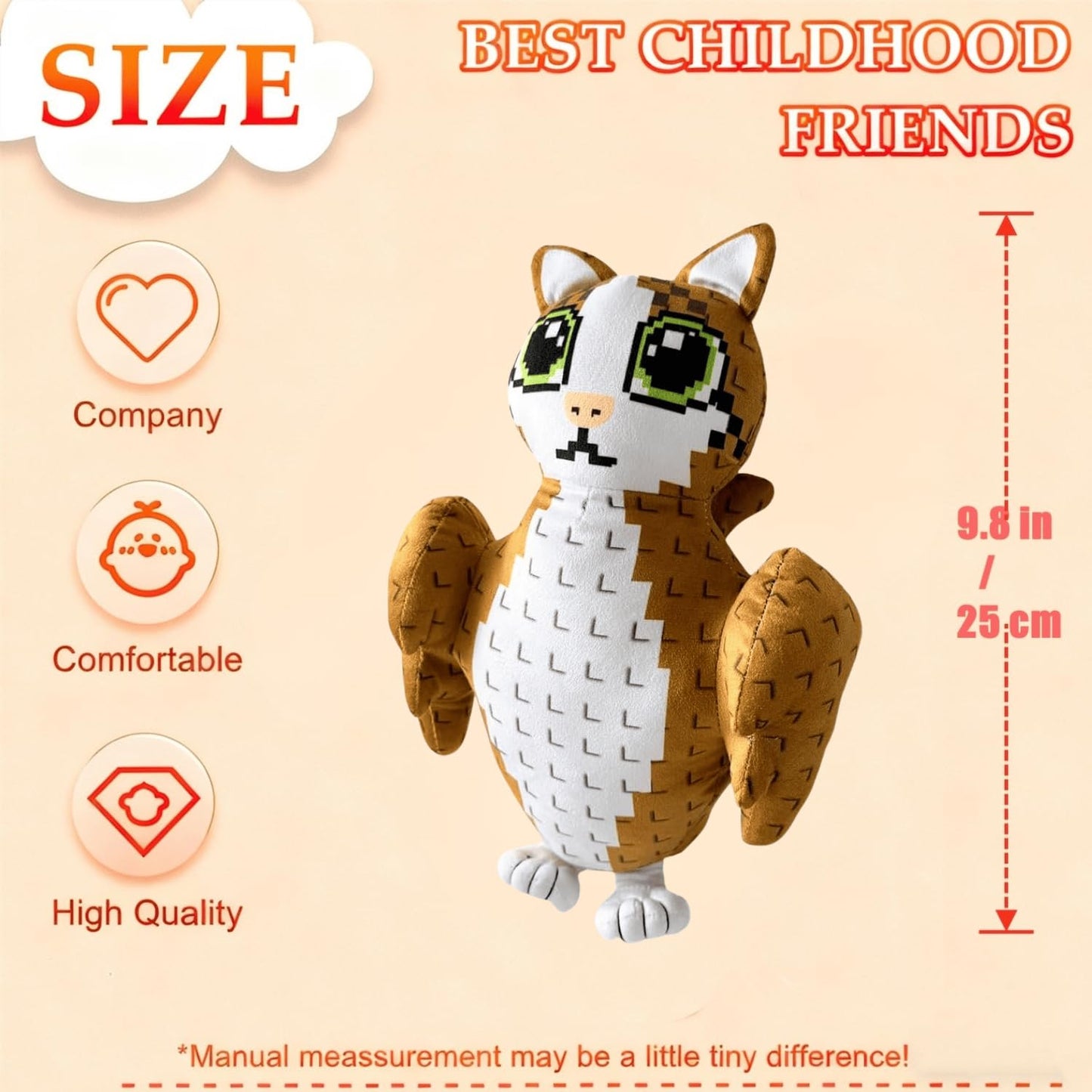 ULTHOOL Steal a Brainrot Plush – 9.8-Inch Collectible Brain Rot Plush for Fans (Meowl)
