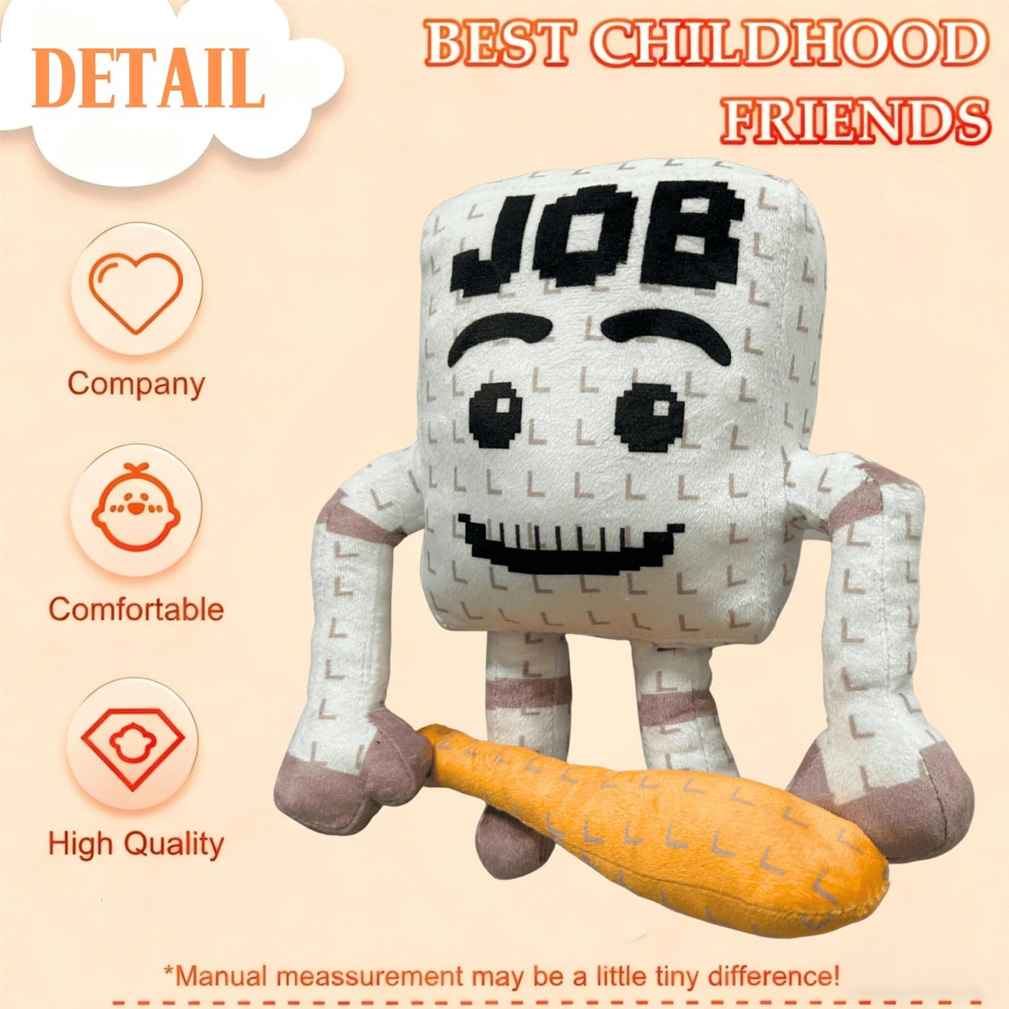 ULTHOOL Steal a Brainrot Plush Toy — Adorable Collectible Brainrot Gift (Job)
