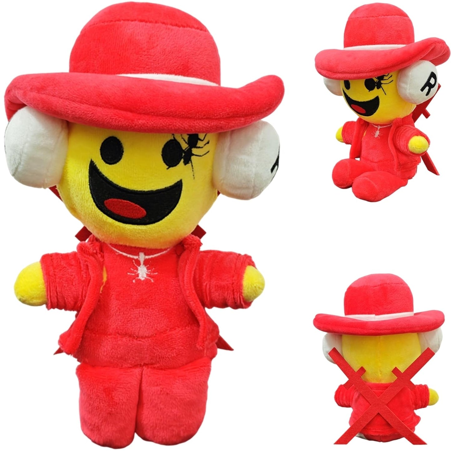 ULTHOOL Steal a Brainrot Plush – 9.8 inch Adorable Brainrot 67 Collectible Plush Gift for Fans (RedYellow)
