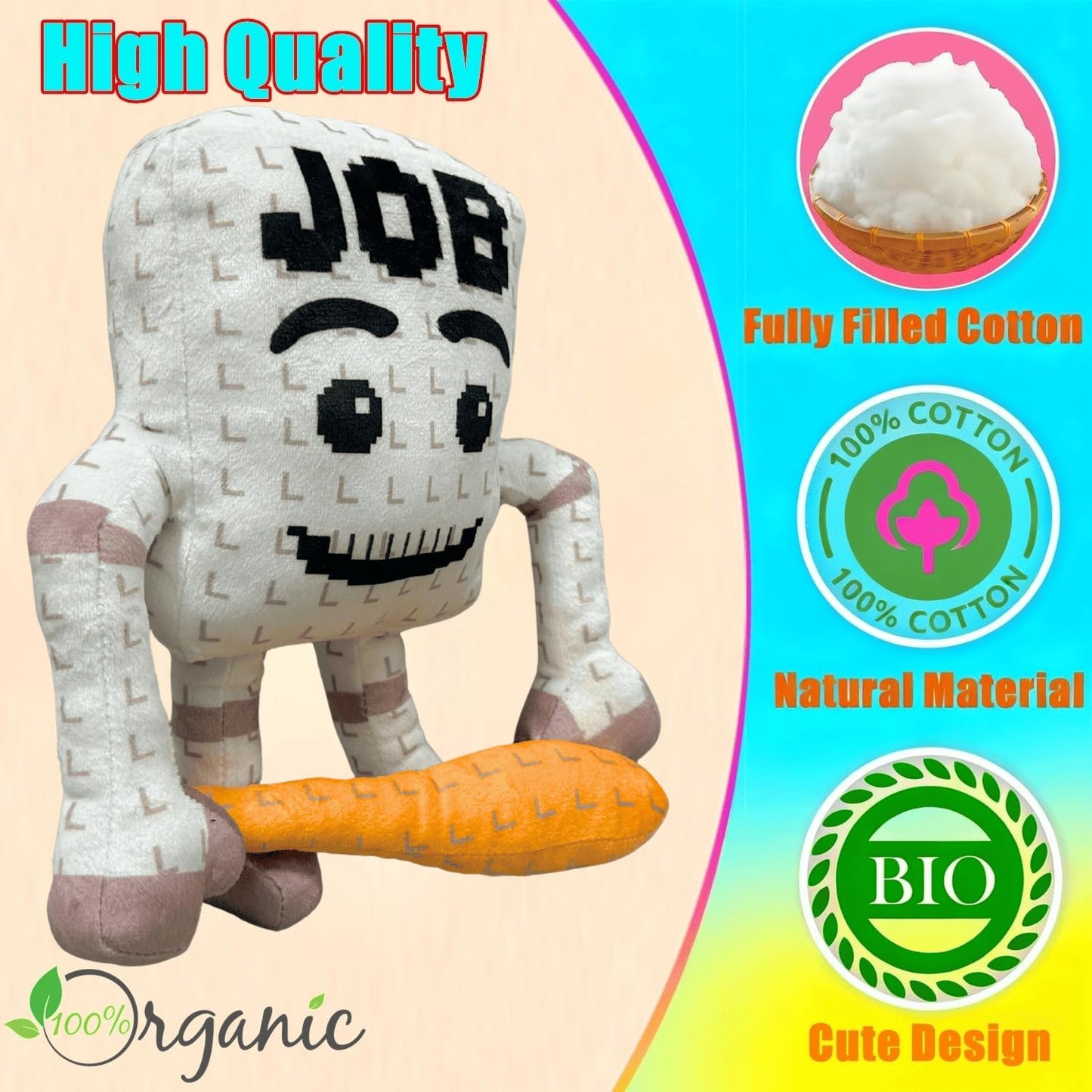 ULTHOOL Steal a Brainrot Plush Toy — Adorable Collectible Brainrot Gift (Job)