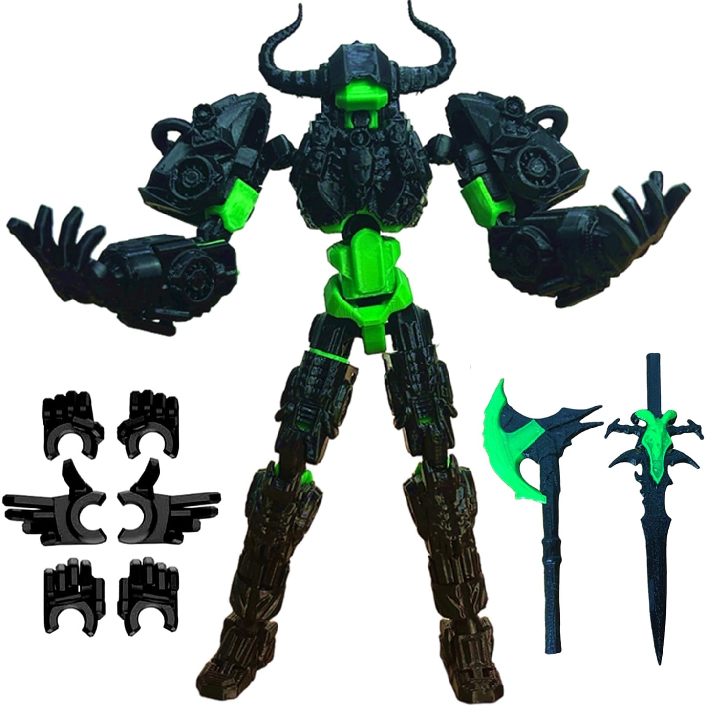 ULTHOOL Titan 13 Action Figure - Fully Articulated 3D Printed Robot
