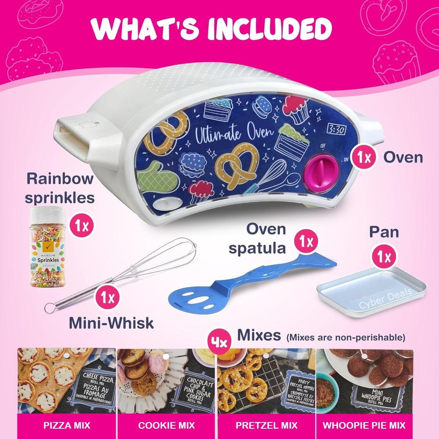 Ultimate Easy Bake Oven Baking Bundle – Oven, Mixes, Sprinkles & Tools for Kids 8+