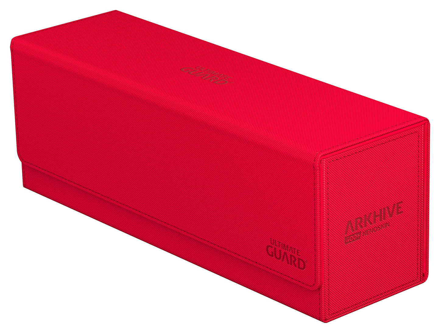Ultimate Guard Arkhive 400+ Deck Case | 400 Double-Sleeved / 500 Single-Sleeved, Red, Magnetic Closure