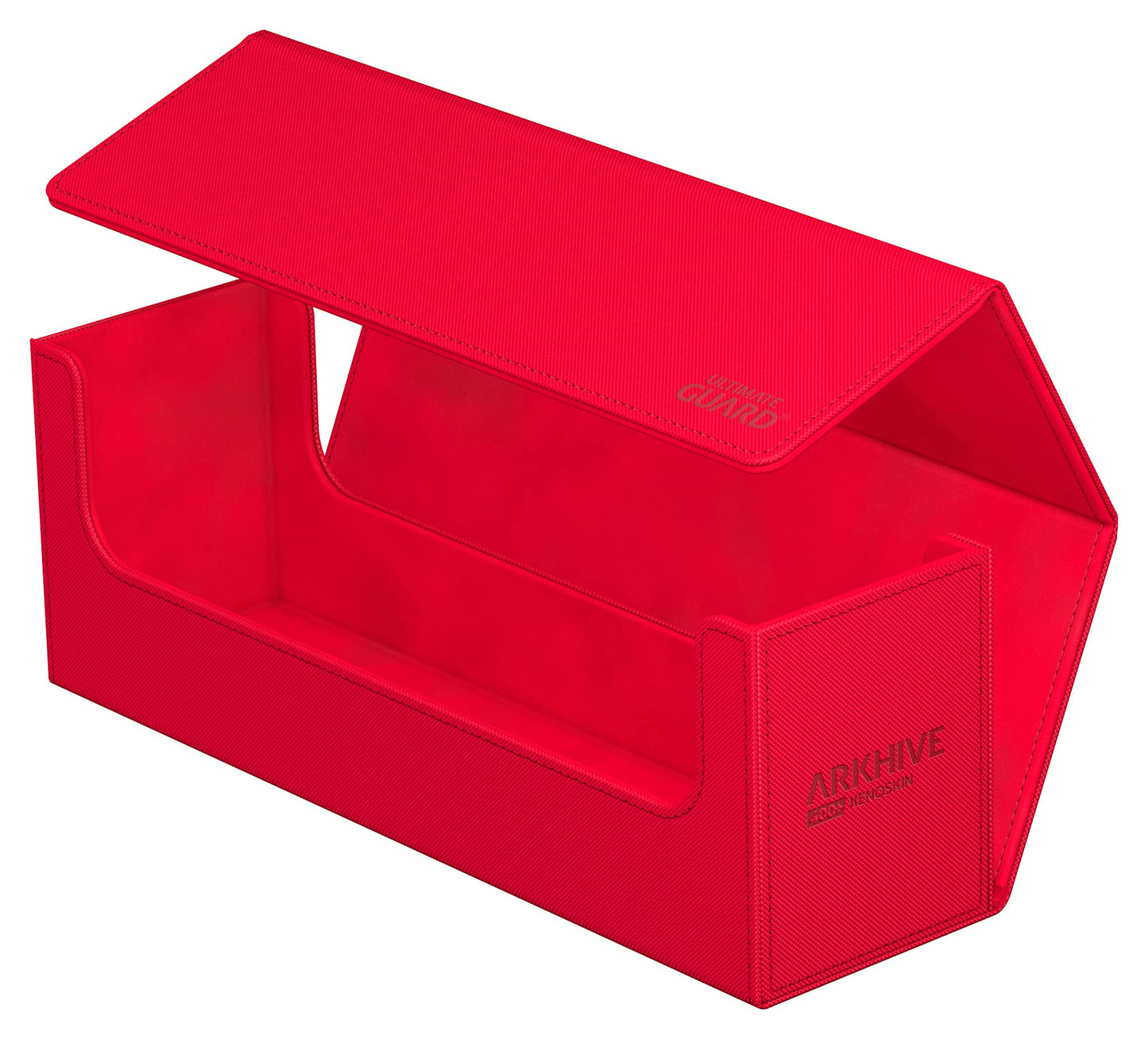 Ultimate Guard Arkhive 400+ Deck Case | 400 Double-Sleeved / 500 Single-Sleeved, Red, Magnetic Closure