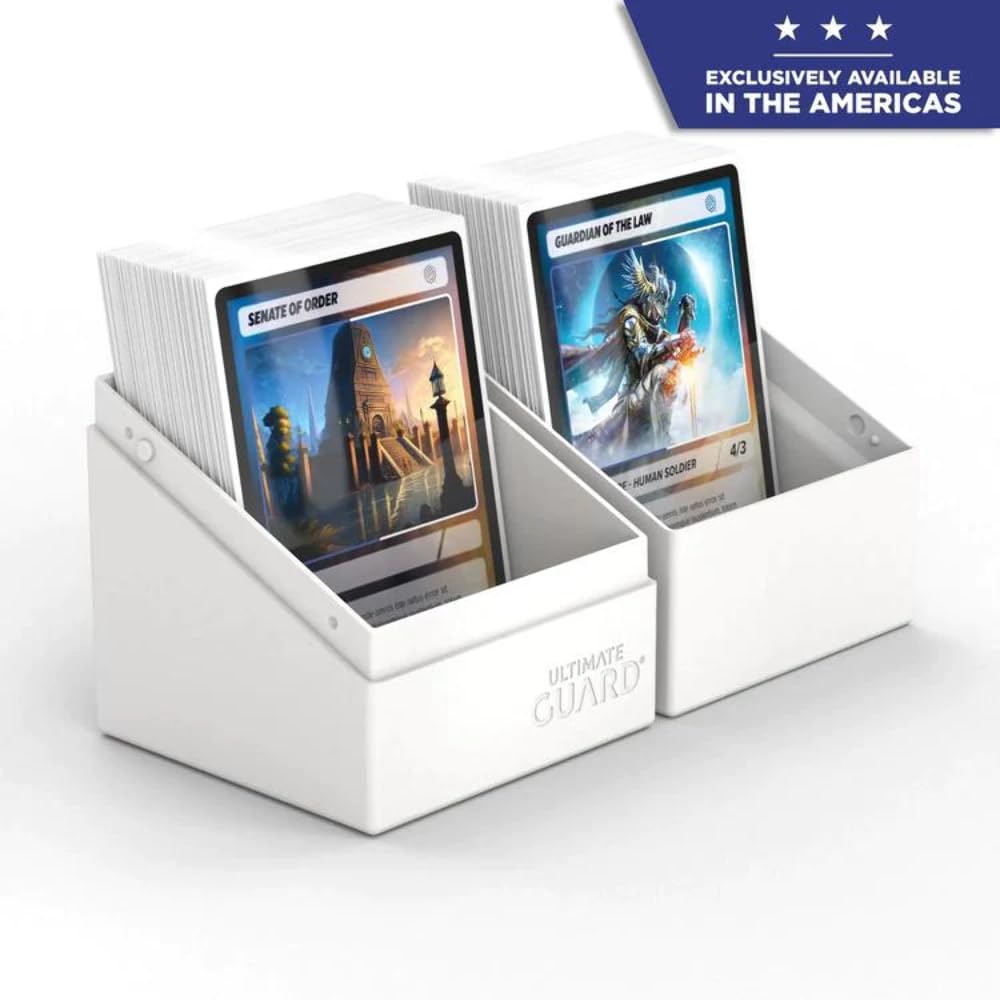 Ultimate Guard Boulder 100+ Classic Deck Case – Frosted, Secure, Durable Storage for 100 Double-Sleeved Cards