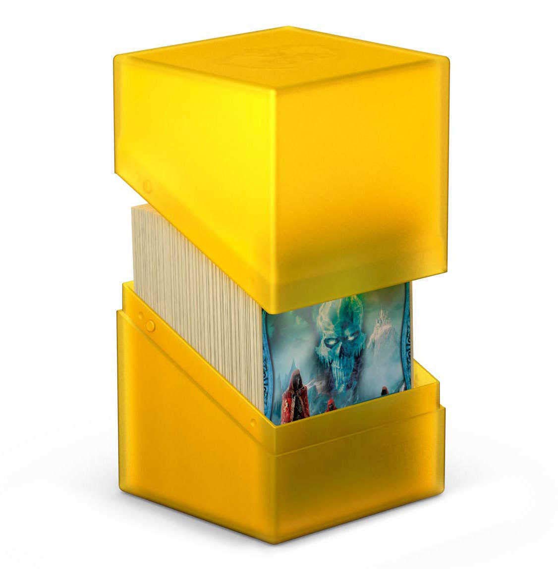 Ultimate Guard Boulder 100+ Classic Amber Deck Case — Secure, Durable Storage for TCG Cards