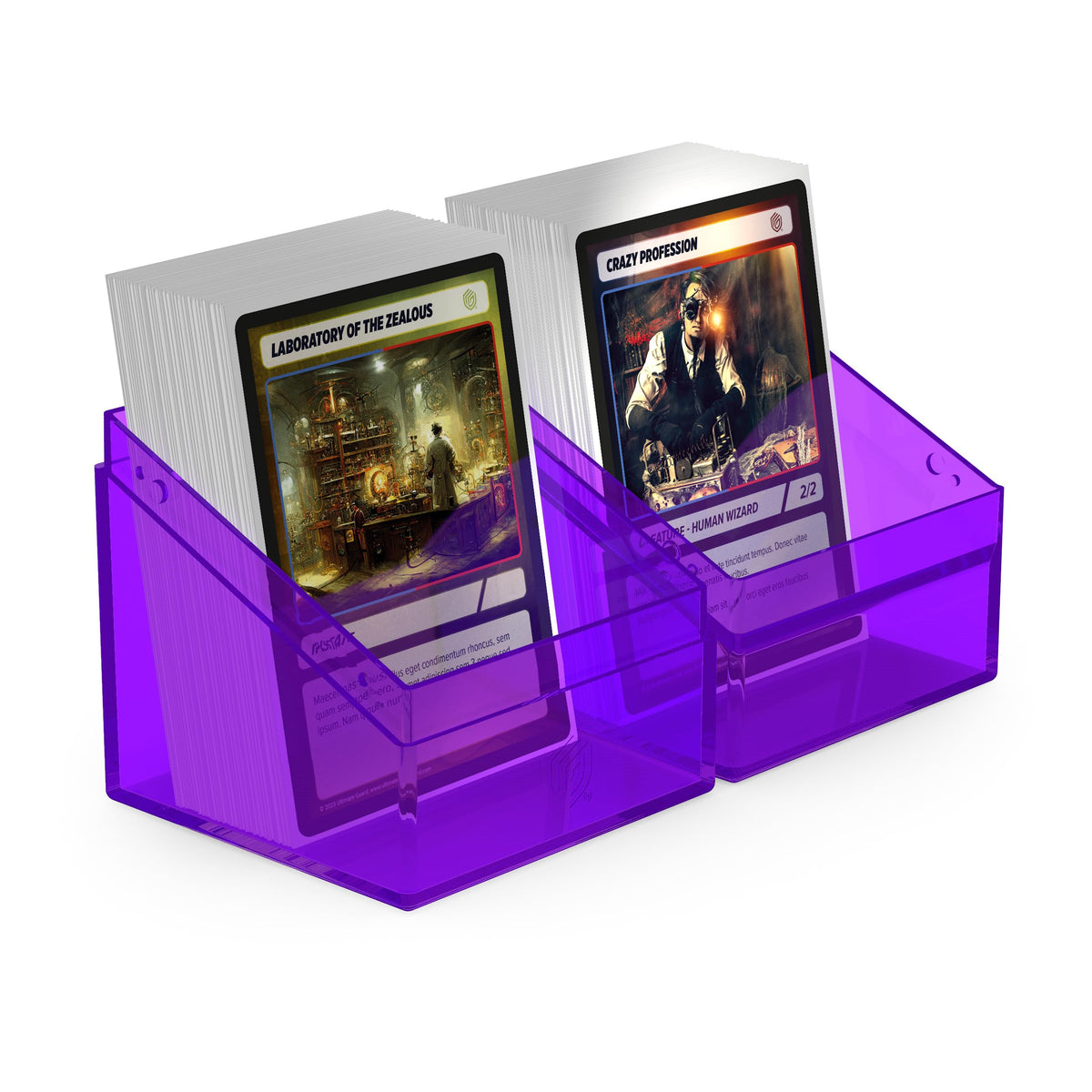 Ultimate Guard Boulder 100+ Clear Deck Case – Amethyst | Secure & Durable Card Storage