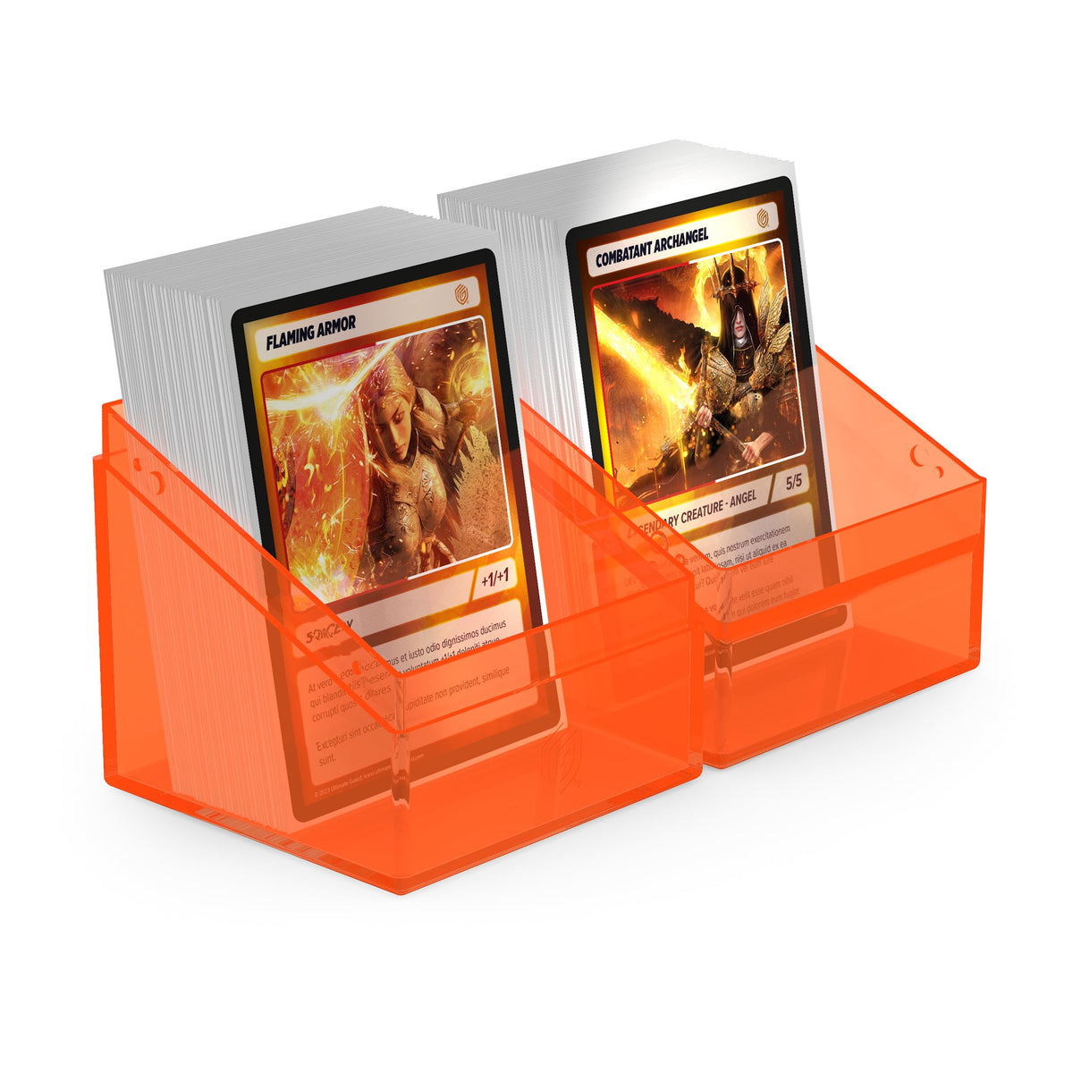 Ultimate Guard Boulder 100+ Clear Deck Case – Secure, Durable Storage for 100 Double-Sleeved Cards (Poppy Topaz)