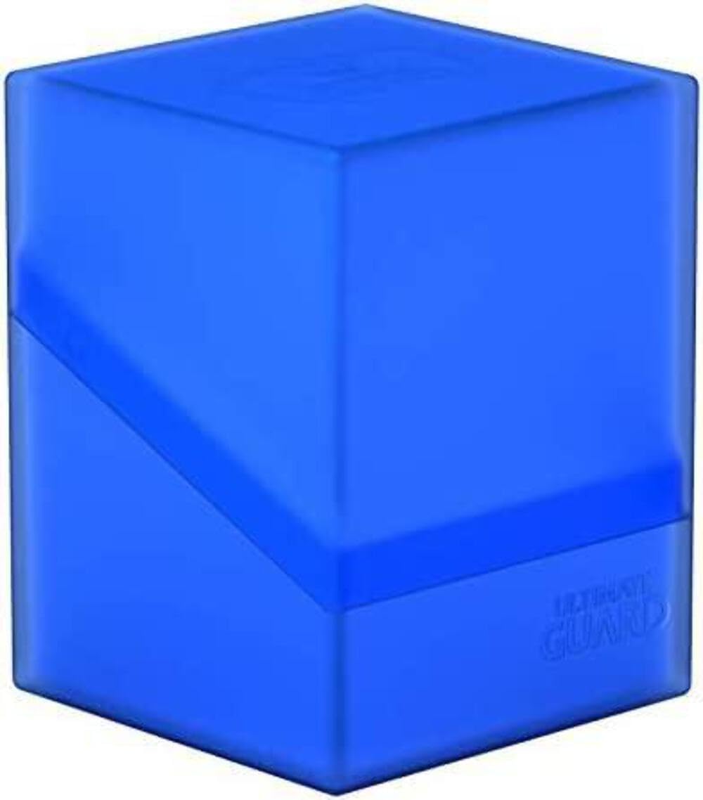 Ultimate Guard Boulder 100+ Classic Deck Case – Sapphire, Secure & Durable Card Storage