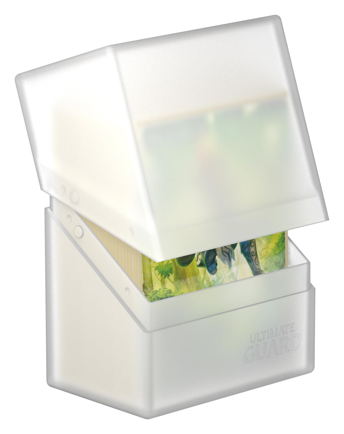 Ultimate Guard Boulder 60+ Classic Deck Case – Frosted, Secure Storage for 60 Double-Sleeved Cards
