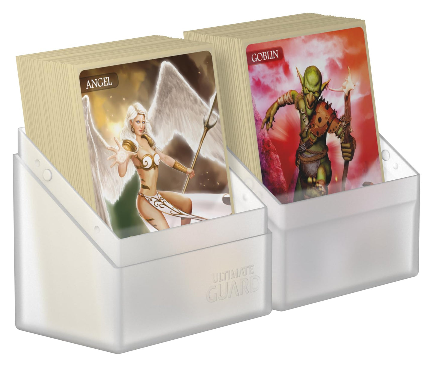 Ultimate Guard Boulder 60+ Classic Deck Case – Frosted, Secure Storage for 60 Double-Sleeved Cards