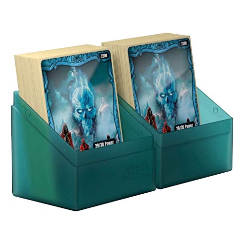 Ultimate Guard Boulder 80+ Classic Deck Case – Malachite, Secure & Durable Storage for 80 Double-Sleeved TCG Cards | Soft-Touch Finish