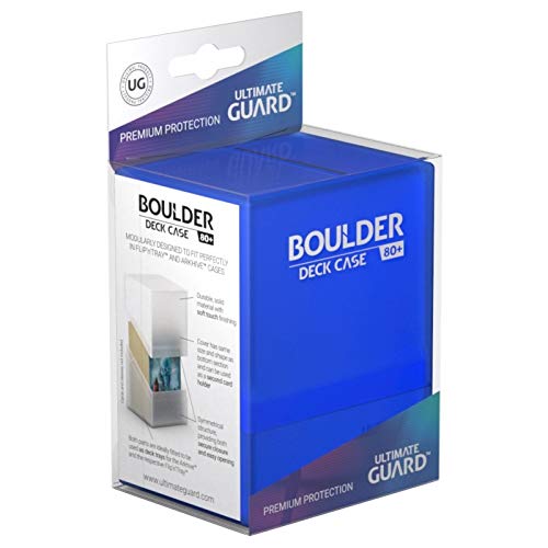 Ultimate Guard Boulder 80+ Classic Deck Case – Sapphire, Secure & Durable TCG Storage