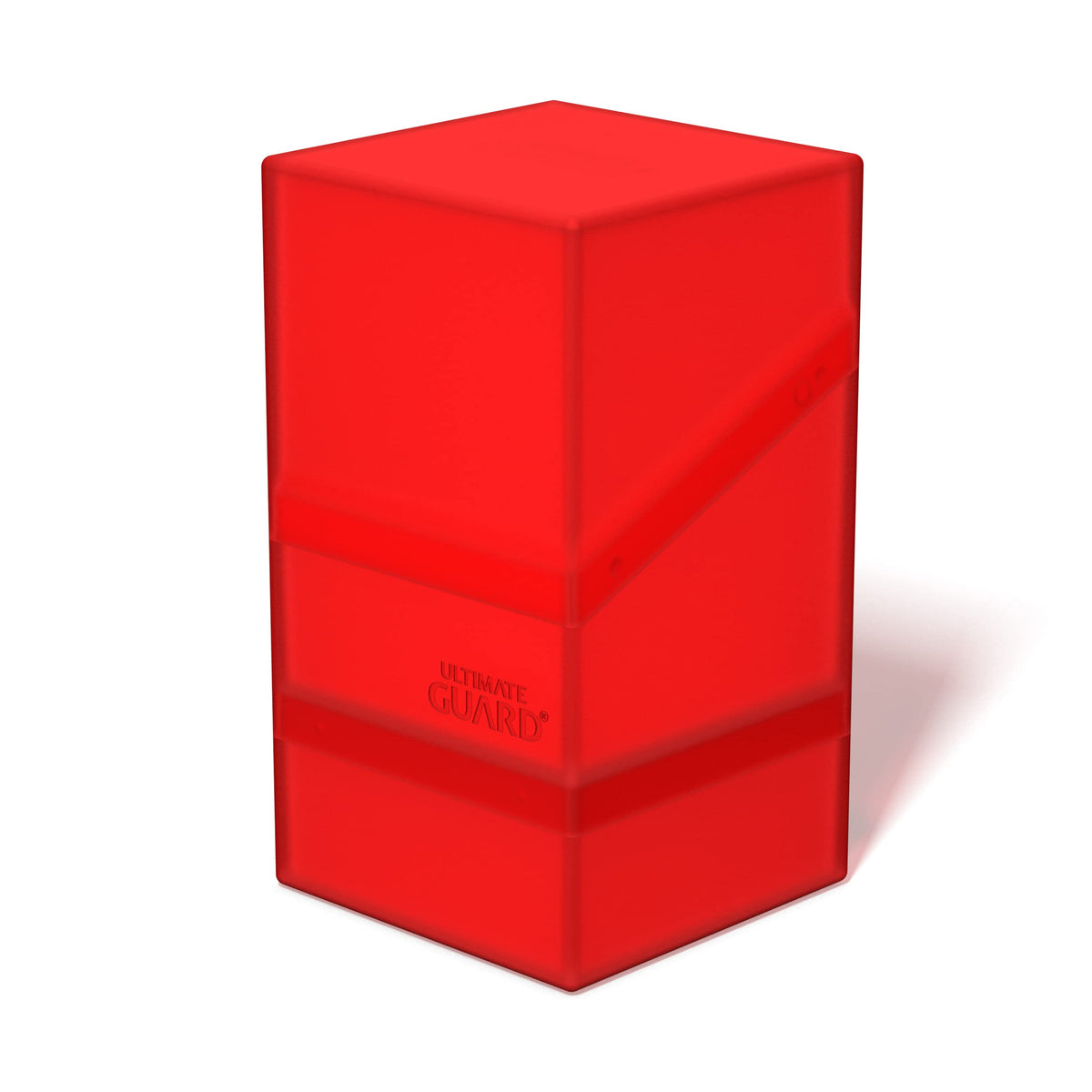 Ultimate Guard Boulder'n'Tray 100+ Ruby: Durable Card Case with Removable Tray
