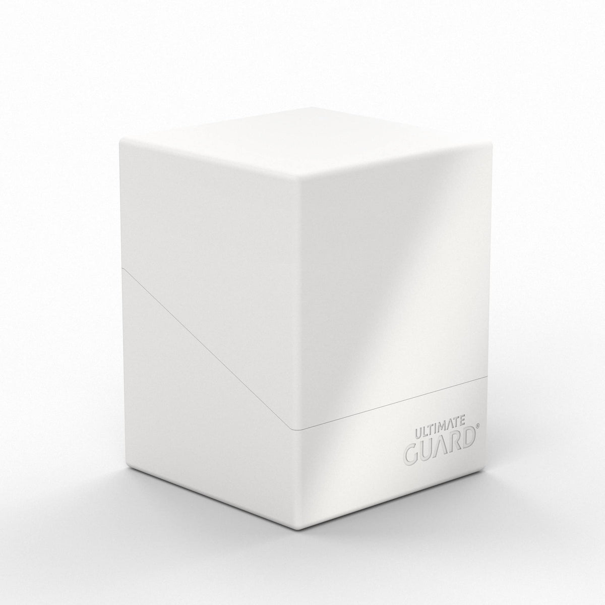Ultimate Guard Boulder Solid 100+ Deck Case White – Secure & Durable Card Storage (No Transparency)
