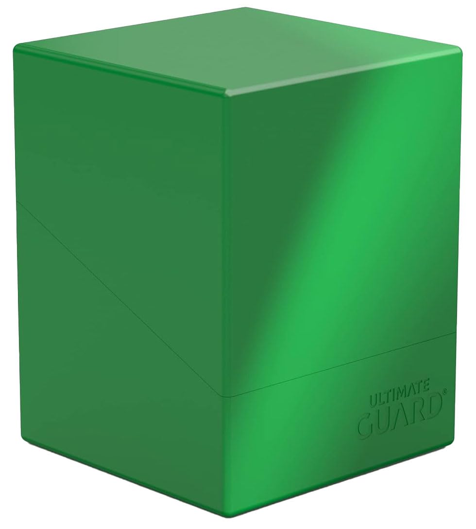 Ultimate Guard Boulder Solid 100+ Deck Case – 100 Double-Sleeved Cards (Green)