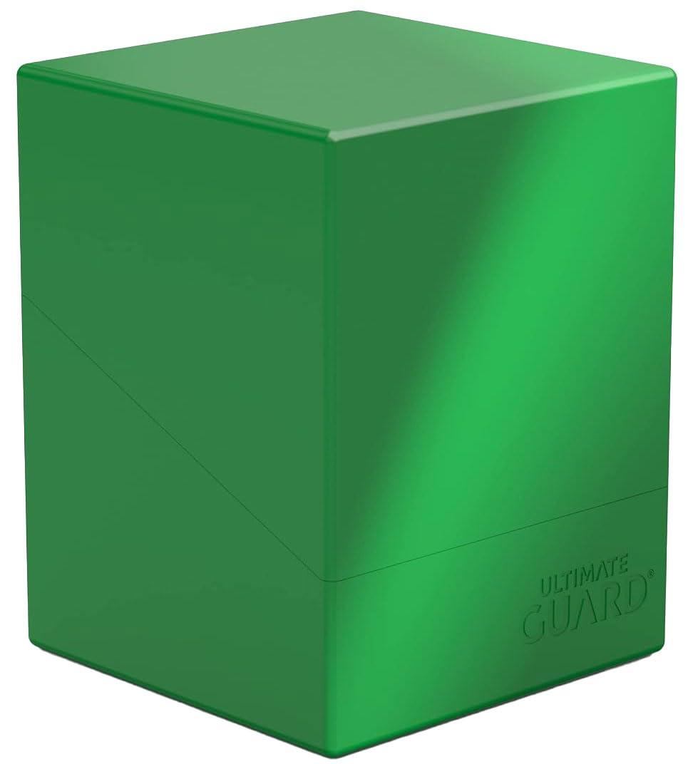Ultimate Guard Boulder Solid 100+ Deck Case – 100 Double-Sleeved Cards (Green)
