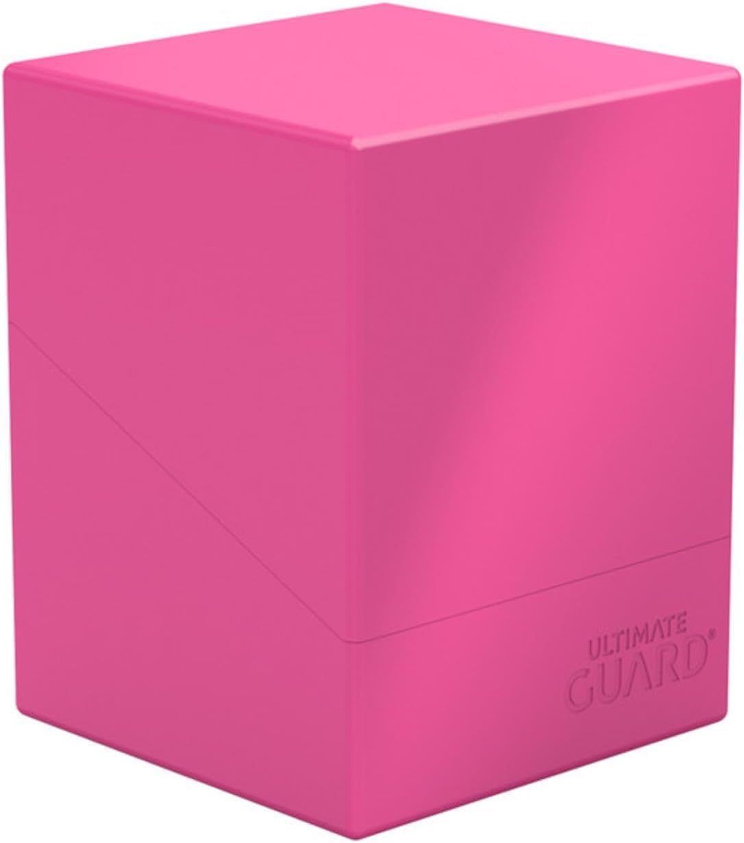 Ultimate Guard Boulder Solid 100+ Neon Pink Deck Case – Secure, Opaque Card Storage