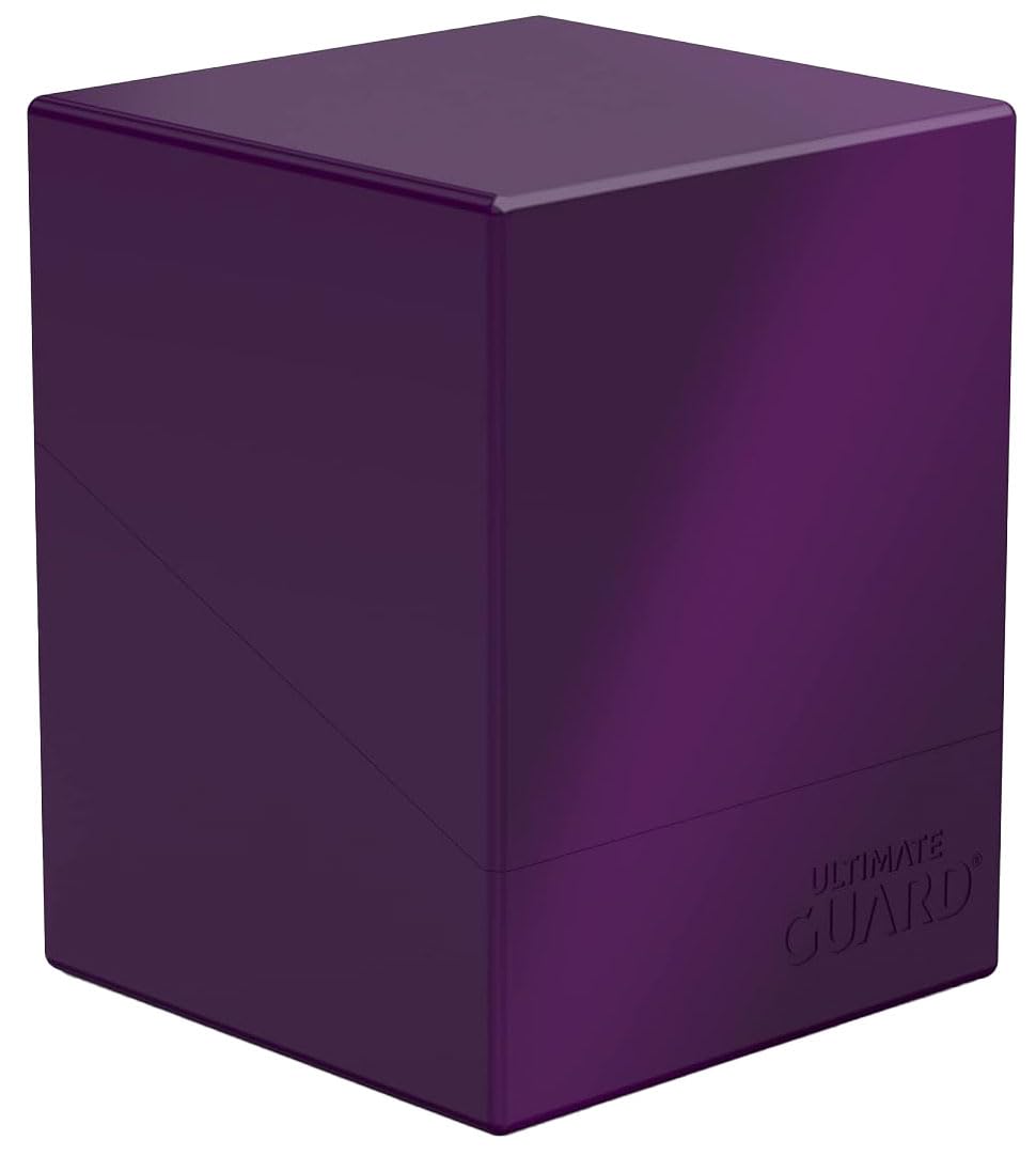 Ultimate Guard Boulder Solid 100+ Deck Case – Purple, Secure & Durable Storage for 100 Double-Sleeved Cards