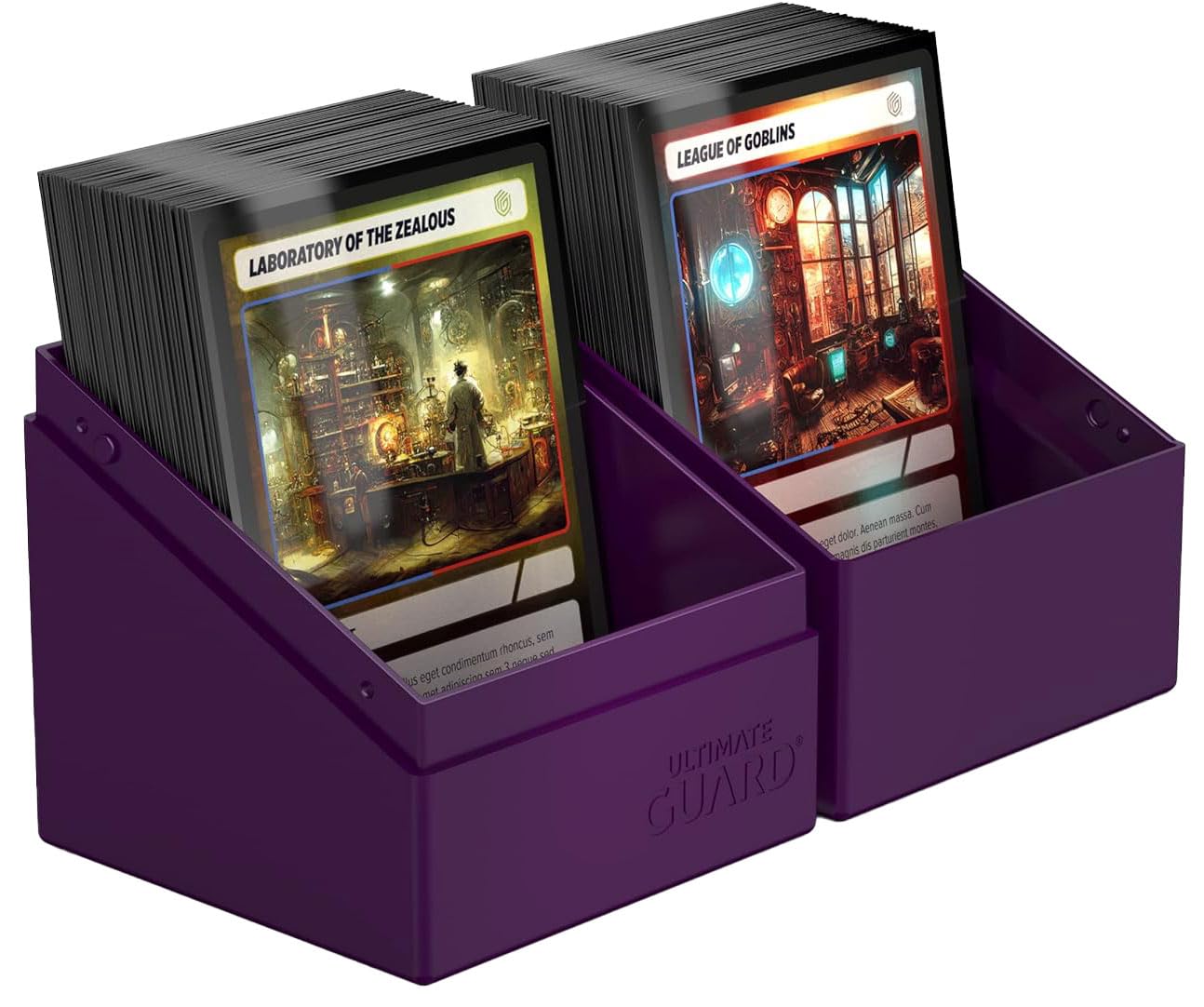 Ultimate Guard Boulder Solid 100+ Deck Case – Purple, Secure & Durable Storage for 100 Double-Sleeved Cards