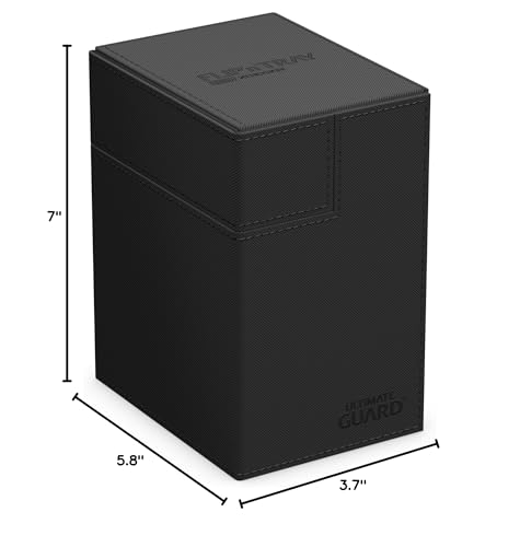 Ultimate Guard Flip'n'Tray 133+ Deck Case with Dice Tray – Black