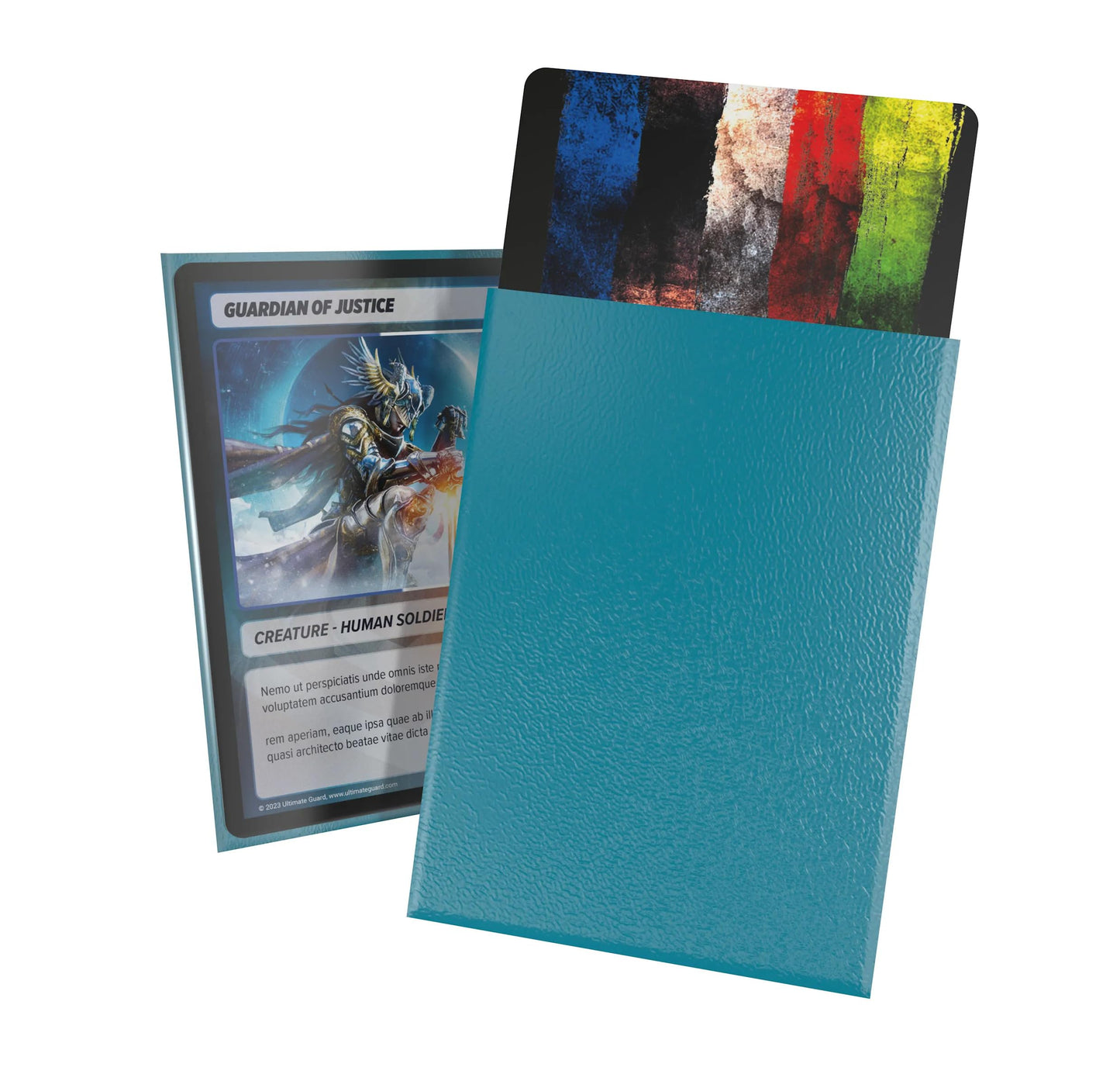 Ultimate Guard Cortex Outer Card Sleeves – 100 Standard 66 x 91mm, Petrol Back, Matte Finish, No PVC & Acid-Free